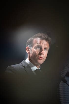 Emmanuel Macron attends the No Money for Terror conference - Paris French President Emmanuel Macron delivers a speech during the 5th No Money for Terror conference on the sidelines of the G7 finance ministers meeting aimed at cutting off financing of terrorism through organised crime, in Paris on May 19, 2026. Photo by Raphael Lafargue ABACAPRESS.COM Paris France  Copyright: xLafarguexRaphael ABACAx