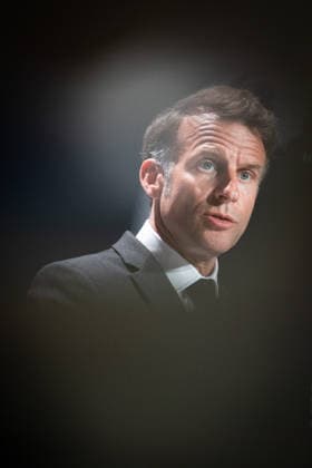 Emmanuel Macron attends the No Money for Terror conference - Paris French President Emmanuel Macron delivers a speech during the 5th No Money for Terror conference on the sidelines of the G7 finance ministers meeting aimed at cutting off financing of terrorism through organised crime, in Paris on May 19, 2026. Photo by Raphael Lafargue ABACAPRESS.COM Paris France  Copyright: xLafarguexRaphael ABACAx