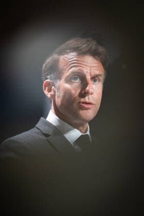 Emmanuel Macron attends the No Money for Terror conference - Paris French President Emmanuel Macron delivers a speech during the 5th No Money for Terror conference on the sidelines of the G7 finance ministers meeting aimed at cutting off financing of terrorism through organised crime, in Paris on May 19, 2026. Photo by Raphael Lafargue ABACAPRESS.COM Paris France  Copyright: xLafarguexRaphael ABACAx