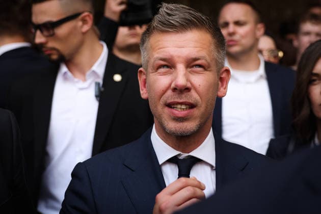 May 19, 2026, Krakow, Poland: Hungarian Prime Minister Peter Magyar during his visit in Krakow, Poland on May 19th, 2026. Magyar has arrived in Poland for his very first state visit since taking office, embarking on a strategic, high-profile three-city tour of Krakow, Warsaw, and Gdansk to signal a major European diplomatic reset. Krakow Poland - ZUMAj333 20260519_zip_j333_009 Copyright: xKaixJanex