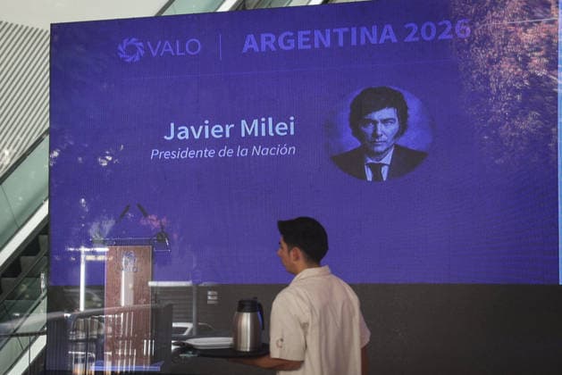 Javier Milei gives a talk at an event at MALBA President Javier Milei gives a talk at an event at the Stock Exchange MALBA, Buenos Aires, Argentina 19 05 2026 EDITORIAL USE ONLY  Copyright: xGDA LaxNacion Argentina-xTodosxlosxderechosxreservados.xProhibidoxelxusoxoxreproducci&oacute;nxdexestaximagenxenxArgentinax CamilaxGodoyx arlanacionpic063652