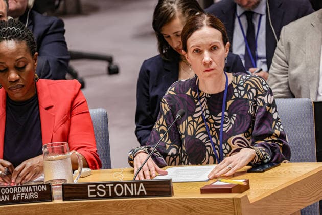 May 19, 2026, New York, New York, USA: KATRI LOHMUS, Deputy Permanent Representative of Estonia to the United Nations, attends a UN Security Council meeting on Ukraine at UNHQ, as members discuss the war in Ukraine and rising regional security concerns. New York USA - ZUMAo116 20260519_znp_o116_013 Copyright: xBiancaxOterox