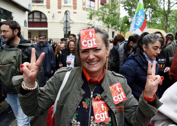 RECORD DATE NOT STATED Periscolaire Strike Against Sexual Violence - Paris Demonstrators take part in a strike of periscolaire workers in Paris, France on May 19, 2026, as an investigation into sexual violence in the Parisian periscolaire system targets 84 kindergartens, around twenty schools and around ten creches. Photo by Alain Apaydin ABACAPRESS.COM Paris France  Copyright: xApaydinxAlain ABACAx