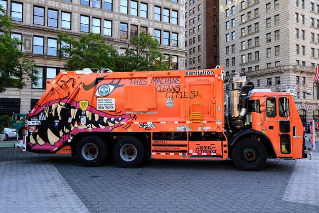 Annual Trucks Of Art Unveiled By Department Of Sanitation - NYC Annual trucks of art by New York City Department of Sanitation unveil today in New York, NY on May 19, 2026. Trucks of Art 2026 is a citywide public art program led by the NYC Department of Sanitation (DSNY) in partnership with the Sanitation Foundation. Artists will transform active sanitation trucks into large-scale, moving public artworks seen across all five boroughs. Photo by Charles Guerin ABACAPRESS.COM New York City NY United States  Copyright: xGuerinxCharles ABACAx