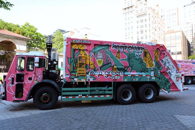 Annual Trucks Of Art Unveiled By Department Of Sanitation - NYC Annual trucks of art by New York City Department of Sanitation unveil today in New York, NY on May 19, 2026. Trucks of Art 2026 is a citywide public art program led by the NYC Department of Sanitation (DSNY) in partnership with the Sanitation Foundation. Artists will transform active sanitation trucks into large-scale, moving public artworks seen across all five boroughs. Photo by Charles Guerin ABACAPRESS.COM New York City NY United States  Copyright: xGuerinxCharles ABACAx