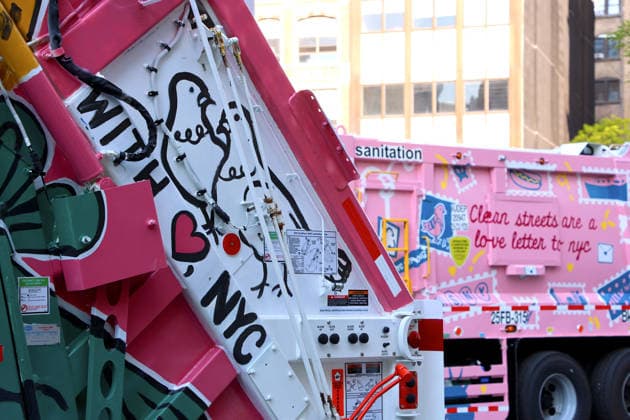 Annual Trucks Of Art Unveiled By Department Of Sanitation - NYC Annual trucks of art by New York City Department of Sanitation unveil today in New York, NY on May 19, 2026. Trucks of Art 2026 is a citywide public art program led by the NYC Department of Sanitation (DSNY) in partnership with the Sanitation Foundation. Artists will transform active sanitation trucks into large-scale, moving public artworks seen across all five boroughs. Photo by Charles Guerin ABACAPRESS.COM New York City NY United States  Copyright: xGuerinxCharles ABACAx