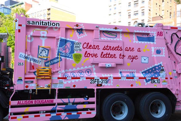 Annual Trucks Of Art Unveiled By Department Of Sanitation - NYC Annual trucks of art by New York City Department of Sanitation unveil today in New York, NY on May 19, 2026. Trucks of Art 2026 is a citywide public art program led by the NYC Department of Sanitation (DSNY) in partnership with the Sanitation Foundation. Artists will transform active sanitation trucks into large-scale, moving public artworks seen across all five boroughs. Photo by Charles Guerin ABACAPRESS.COM New York City NY United States  Copyright: xGuerinxCharles ABACAx
