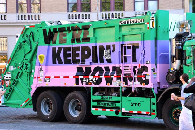 Annual Trucks Of Art Unveiled By Department Of Sanitation - NYC Annual trucks of art by New York City Department of Sanitation unveil today in New York, NY on May 19, 2026. Trucks of Art 2026 is a citywide public art program led by the NYC Department of Sanitation (DSNY) in partnership with the Sanitation Foundation. Artists will transform active sanitation trucks into large-scale, moving public artworks seen across all five boroughs. Photo by Charles Guerin ABACAPRESS.COM New York City NY United States  Copyright: xGuerinxCharles ABACAx