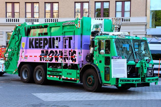 Annual Trucks Of Art Unveiled By Department Of Sanitation - NYC Annual trucks of art by New York City Department of Sanitation unveil today in New York, NY on May 19, 2026. Trucks of Art 2026 is a citywide public art program led by the NYC Department of Sanitation (DSNY) in partnership with the Sanitation Foundation. Artists will transform active sanitation trucks into large-scale, moving public artworks seen across all five boroughs. Photo by Charles Guerin ABACAPRESS.COM New York City NY United States  Copyright: xGuerinxCharles ABACAx