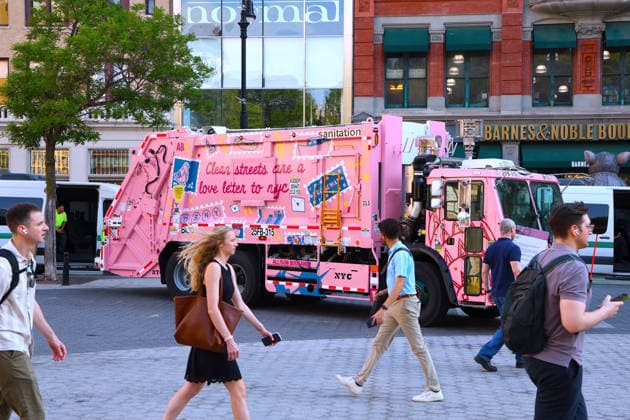 Annual Trucks Of Art Unveiled By Department Of Sanitation - NYC Annual trucks of art by New York City Department of Sanitation unveil today in New York, NY on May 19, 2026. Trucks of Art 2026 is a citywide public art program led by the NYC Department of Sanitation (DSNY) in partnership with the Sanitation Foundation. Artists will transform active sanitation trucks into large-scale, moving public artworks seen across all five boroughs. Photo by Charles Guerin ABACAPRESS.COM New York City NY United States  Copyright: xGuerinxCharles ABACAx