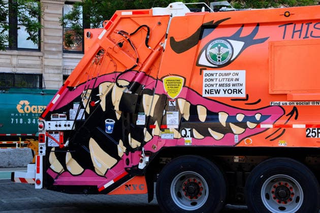 Annual Trucks Of Art Unveiled By Department Of Sanitation - NYC Annual trucks of art by New York City Department of Sanitation unveil today in New York, NY on May 19, 2026. Trucks of Art 2026 is a citywide public art program led by the NYC Department of Sanitation (DSNY) in partnership with the Sanitation Foundation. Artists will transform active sanitation trucks into large-scale, moving public artworks seen across all five boroughs. Photo by Charles Guerin ABACAPRESS.COM New York City NY United States  Copyright: xGuerinxCharles ABACAx