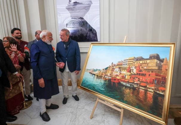 Politics, Diplomacy, Government PM receives a warm welcome by Indian diaspora on his arrival at a hotel in Rome, Italy on May 19, 2026. PM meets the Prime Minister of Italy, Ms. Giorgia Meloni on his arrival at Rome. Rome Italy Copyright: xSeshadrixSukumarx