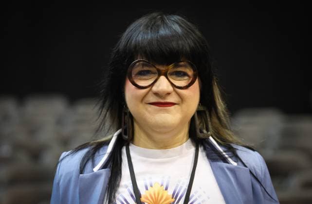 Vicitm Laure Gara cousin Silviia Mangione pictured during the trial of P. and A. Falzone, at the Court of Appeal of Mons, on Wednesday 20 May 2026. The trial of the two men concerns the 2022 tragedy in Strepy-Bracquegnies, where a car plowed into a carnival parade around 5:00. Six people died at the scene, and a seventh months later in the hospital. P. Falzone is charged with seven murder and 81 attempted murder. A. Falzone with failure to render aid to a person in danger. It is the third week of the trial with some more witness.  VIRGINIExLEFOUR 174479949