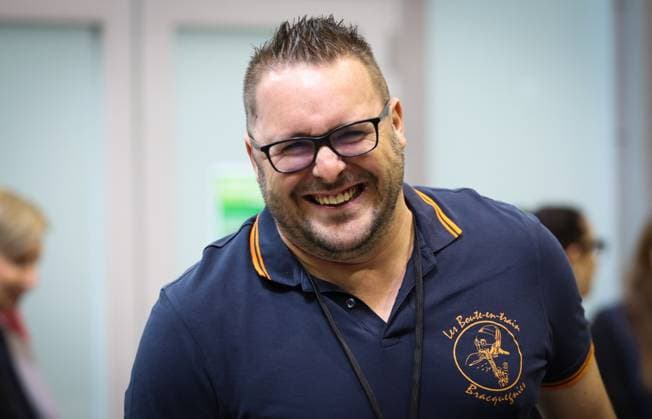 Victim Florian Devise pictured during the trial of P. and A. Falzone, at the Court of Appeal of Mons, on Wednesday 20 May 2026. The trial of the two men concerns the 2022 tragedy in Strepy-Bracquegnies, where a car plowed into a carnival parade around 5:00. Six people died at the scene, and a seventh months later in the hospital. P. Falzone is charged with seven murder and 81 attempted murder. A. Falzone with failure to render aid to a person in danger. It is the third week of the trial with some more witness.  VIRGINIExLEFOUR 174480000