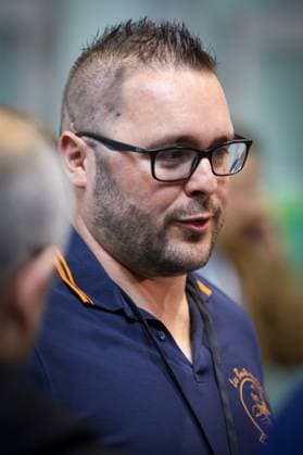 Victim Florian Devise pictured during the trial of P. and A. Falzone, at the Court of Appeal of Mons, on Wednesday 20 May 2026. The trial of the two men concerns the 2022 tragedy in Strepy-Bracquegnies, where a car plowed into a carnival parade around 5:00. Six people died at the scene, and a seventh months later in the hospital. P. Falzone is charged with seven murder and 81 attempted murder. A. Falzone with failure to render aid to a person in danger. It is the third week of the trial with some more witness.  VIRGINIExLEFOUR 174480021
