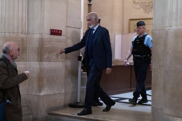 Lybian case appeal trial - Paris Defendant French-Djiboutian banker Wahib Nacer arrives for the Lybian case appeal trial over charges Sarkozy sought Libyan financing for the 2007 election, at the Palais de Justice courthouse in Paris on May 20, 2026. Photo by Raphael Lafargue ABACAPRESS.COM Paris France  Copyright: xLafarguexRaphael ABACAx
