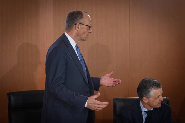 Berlin, Cabinet meeting of the Federal Government Cabinet meeting of the Federal Government on 20 05 2026 at the Federal Chancellery in Berlin In the picture Federal Chancellor Friedrich Merz CDU and Thorsten Frei Berlin Federal Chancellery Berlin Germany