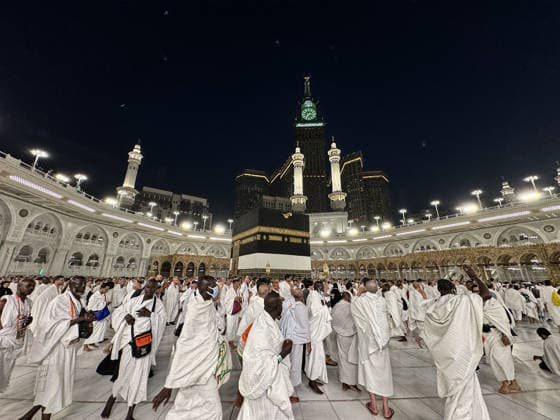 Muslim pilgrims visit the holy sites ahead of the Hajj pilgrimage in Mecca MECCA, SAUDI ARABIA - MAY 19: Muslim pilgrims from various countries around the world who come to perform the Hajj, circumambulate the Masjid al-Haram ahead of the Hajj pilgrimage in Mecca, Saudi Arabia on May 19, 2026. Ali Atmaca Anadolu Mecca Saudi Arabia. Editorial use only. Please get in touch for any other usage.  Copyright: x2026xAnadoluxAlixAtmacax