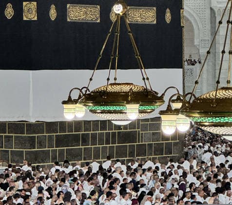 Muslim pilgrims visit the holy sites ahead of the Hajj pilgrimage in Mecca MECCA, SAUDI ARABIA - MAY 19: Muslim pilgrims from various countries around the world who come to perform the Hajj, circumambulate the Masjid al-Haram ahead of the Hajj pilgrimage in Mecca, Saudi Arabia on May 19, 2026. Ali Atmaca Anadolu Mecca Saudi Arabia. Editorial use only. Please get in touch for any other usage.  Copyright: x2026xAnadoluxAlixAtmacax