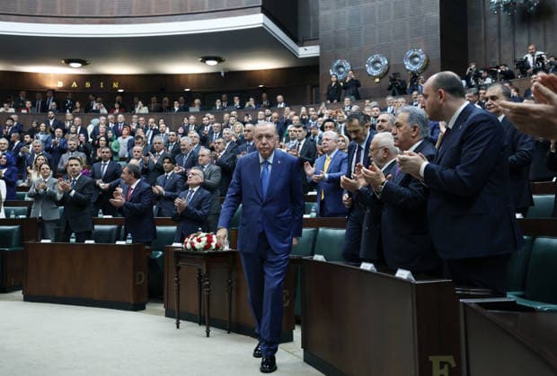 Turkish President and Leader of the Justice and Development (AK) Party Recep Tayyip Erdogan ANKARA, TURKIYE - MAY 20: (----EDITORIAL USE ONLY – MANDATORY CREDIT - TURKISH PRESIDENCY MURAT CETINMUHURDAR HANDOUT - NO MARKETING NO ADVERTISING CAMPAIGNS - DISTRIBUTED AS A SERVICE TO CLIENTS----) Turkish President and Leader of the Justice and Development (AK) Party Recep Tayyip Erdogan attends his party s group meeting at the Turkish Grand National Assembly in Ankara, Turkiye on May 20, 2026. TUR Presidency Murat Cetinmuhurdar Anadolu Ankara Turkey. Editorial use only. Please get in touch for any other usage.  Copyright: x2026xAnadoluxTURxPresidency xMuratxCetinmuhurdarx