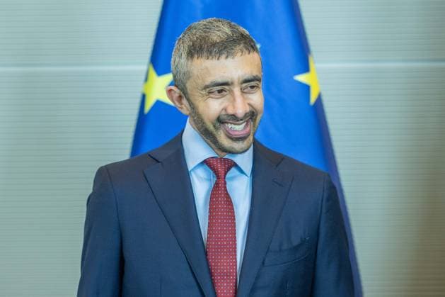 Bundestag President Julia Klöckner receives the Foreign Minister of the UAE Sheikh Abdullah bin Zayed Al Nahyan on 20 05 2026 in the Reichstag building in Berlin Sheikh Abdullah bin Zayed Al Nahyan Foreign Minister United Arab Emirates UAE xJRx