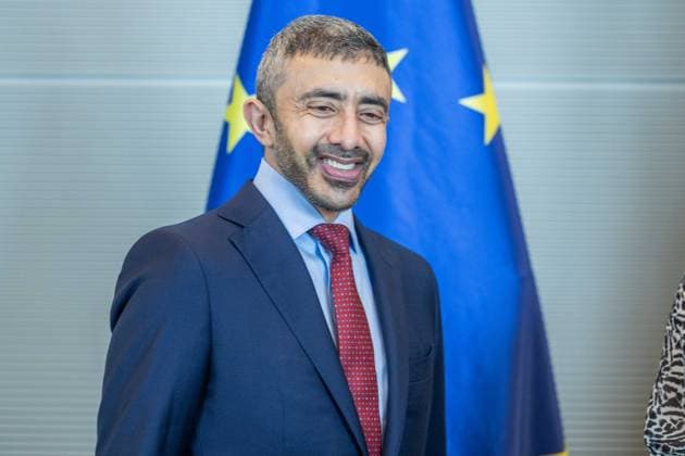 Bundestag President Julia Klöckner receives the Foreign Minister of the UAE Sheikh Abdullah bin Zayed Al Nahyan on 20 05 2026 in the Reichstag building in Berlin Sheikh Abdullah bin Zayed Al Nahyan Foreign Minister United Arab Emirates UAE xJRx