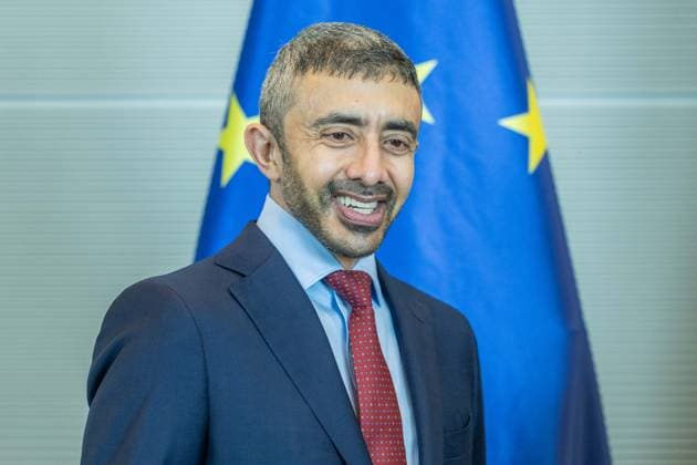 Bundestag President Julia Klöckner receives the Foreign Minister of the UAE Sheikh Abdullah bin Zayed Al Nahyan on 20 05 2026 in the Reichstag building in Berlin Sheikh Abdullah bin Zayed Al Nahyan Foreign Minister United Arab Emirates UAE xJRx