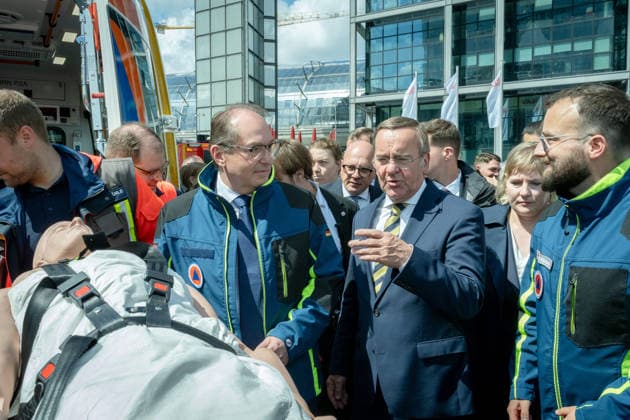 Alexander Dobrindt, Boris Pistorius Berlin, Federal Minister of the Interior, Alexander Dobrindt, Federal Minister of Defense, Boris Pistorius, Pact for Civil Protection Berlin Berlin GER