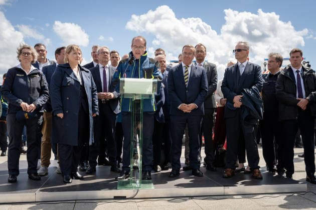 Alexander Dobrindt, Boris Pistorius Berlin, Federal Minister of the Interior, Alexander Dobrindt, Federal Minister of Defense, Boris Pistorius, Pact for Civil Protection Berlin Berlin GER