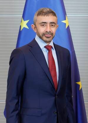 Foreign Minister of the United Arab Emirates, Sheikh Abdullah bin Zayed Al Nahyan, Germany, Berlin, Reichstag, Bundestag President Julia Klöckner receives the Foreign Minister of the United Arab Emirates, Sheikh Abdullah bin Zayed Al Nahyan, for talks