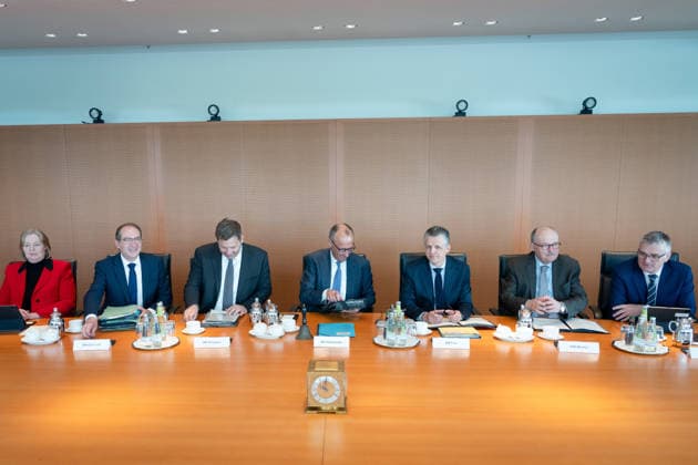 Cabinet meeting, Federal Government, Kick-off Kick-off, Cabinet meeting, Federal Government, Federal Chancellor, Friedrich Merz, Minister of the Chancellery, Thorsten Frei, Lars Klingbeil, Federal Minister of Finance, Vice-Chancellor, Alexander Dobrindt, Federal Minister of the Interior, Bärbel Bas, Federal Minister, Labor, Social Affairs, Stefan Kor