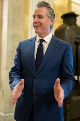 California Governor Gavin Newsom in Capitol WASHINGTON DC, UNITED STATES - MAY 20: Governor Gavin Newsom (D-CA) speaks to reporters inside the U.S. Capitol in Washington, DC on May 20, 2026. Nathan Posner Anadolu Washington United States. Editorial use only. Please get in touch for any other usage.  Copyright: x2026xAnadoluxNathanxPosnerx
