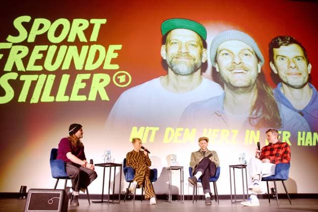 Sportfreunde Stiller Mit dem Herz in der Hand Peter Stephan Brugger, Franziska Niesar, Florian Weber, Rüdiger Linhof 30 years of Sportfreunde Stiller Mit dem Herz in der Hand, Colosseum Cinema, Berlin Date 20 05 2026 Copyright: xEventpress Kratschx