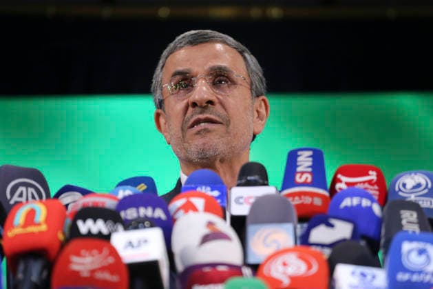 Former Iranian President Mahmoud Ahmadinejad Former Iranian president Mahmoud Ahmadinejad speaks to the media after registering his candidacy for Iran s upcoming presidential election in Tehran on June 2, 2024. The hardline former president, 67, held the post for two consecutive terms from 2005 to 2013, with his tenure marked by incendiary remarks on Israel and standoffs with the West, especially over Iran s nuclear program. Like all presidential hopefuls, his bid is pending the approval of the Guardian Council, a conservative-dominated 12-strong body of jurists that vets all candidates for public office. Tehran Tehran Iran Copyright: xRouzbehxFouladix