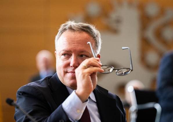 8 THURINGIAN STATE PARLIAMENT 43 PLENARY SESSION FOR EDITORIAL PURPOSES ONLY EDITORIAL USE ONLY p 20 05 2026 Erfurt Thuringian State Parliament 8 Election Period 43 Plenary Session photo Prime Minister Mario Voigt CDU Germany Thuringia Erfurt Copyright SaschaxFromm Copyright: SaschaxFromm doc85xlodv9vkl1gwdiavzf ,EDITORIAL USE ONLY Copyright: SaschaxFromm