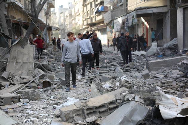 Palestinians Inspect Destroyed Homes After Israeli Strike in al-Maghazi Palestinians inspect their destroyed homes following an overnight Israeli airstrike in al-Maghazi refugee camp in the central Gaza Strip, on May 21, 2026. Israeli warplanes carried out a strike overnight targeting a house belonging to the Abu Ismail family after residents were warned to evacuate the building. Photo by Hassan al-Jedi apaimages Nusairat Gaza Strip Palestinian Territory 210526_Maghazi_HJ_00(29).jpeg Copyright: xapaimagesxHassanxal-Jedixx xapaimagesx