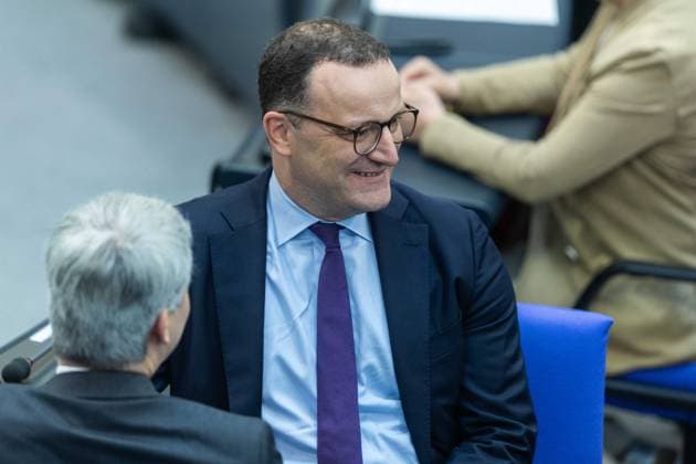 80th session of the German Bundestag on 21 05 2026 in the plenary chamber of the Reichstag building in Berlin Jens Spahn Chairman of the CDU CSU parliamentary group xJRx