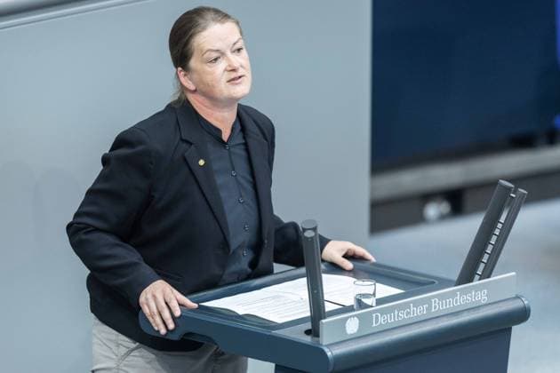 80th session of the German Bundestag on 21 05 2026 in the plenary chamber of the Reichstag building in Berlin Tina Winklmann MdB Bündnis 90 Die Grünen xJRx