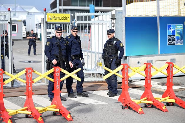 Security measures taken ahead of NATO Foreign Ministers Meeting in Sweden HELSINGBORG, SWEDEN - MAY 21: Strict security measures are taken in the area ahead of the NATO Foreign Ministers Meeting in Helsingborg, Sweden on May 21, 2026. Dursun Aydemir Anadolu Helsingborg Sweden. Editorial use only. Please get in touch for any other usage.  Copyright: x2026xAnadoluxDursunxAydemirx