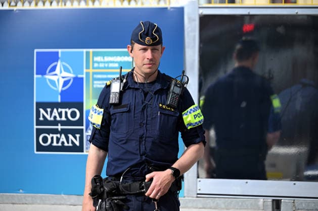 Security measures taken ahead of NATO Foreign Ministers Meeting in Sweden HELSINGBORG, SWEDEN - MAY 21: Strict security measures are taken in the area ahead of the NATO Foreign Ministers Meeting in Helsingborg, Sweden on May 21, 2026. Dursun Aydemir Anadolu Helsingborg Sweden. Editorial use only. Please get in touch for any other usage.  Copyright: x2026xAnadoluxDursunxAydemirx