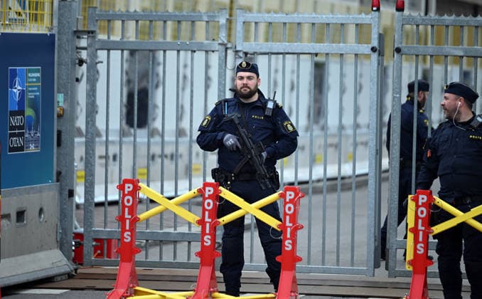 Security measures taken ahead of NATO Foreign Ministers Meeting in Sweden HELSINGBORG, SWEDEN - MAY 21: Strict security measures are taken in the area ahead of the NATO Foreign Ministers Meeting in Helsingborg, Sweden on May 21, 2026. Dursun Aydemir Anadolu Helsingborg Sweden. Editorial use only. Please get in touch for any other usage.  Copyright: x2026xAnadoluxDursunxAydemirx
