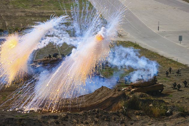 Turkish Armed Forces hosts massive EFES-2026 combined joint military exercise IZMIR, TURKIYE - MAY 21: A view of the daytime activities as part of the Distinguished Observer Day of the EFES-2026 Exercise, one of the largest combined joint exercises of the Turkish Armed Forces (TSK) in Izmir, Turkiye, on May 21, 2026. Over 10,000 personnel from 50 countries participate in the EFES-2026 Exercise, which aims to develop the military capabilities of joint headquarters and units formed with participant country elements and to maintain combat readiness to cover all assigned tasks. Mehmet Emin Menguarslan Anadolu Izmir Turkey. Editorial use only. Please get in touch for any other usage.  Copyright: x2026xAnadoluxMehmetxEminxMenguarslanx