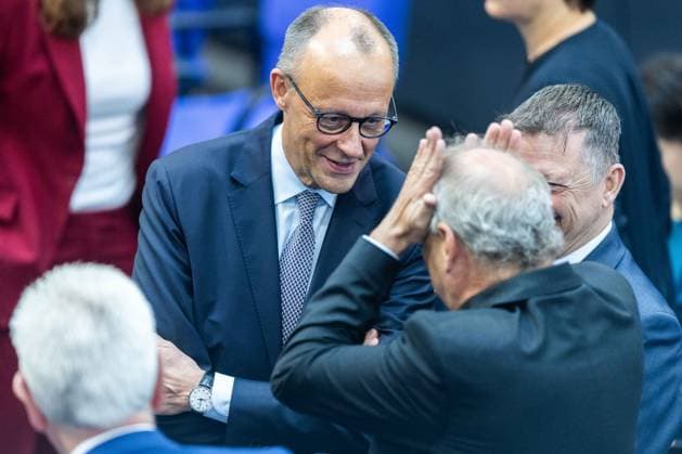 80 Session of the German Bundestag on 21 05 2026 in the plenary chamber of the Reichstag building in Berlin Friedrich Merz Federal Chancellor xJRx