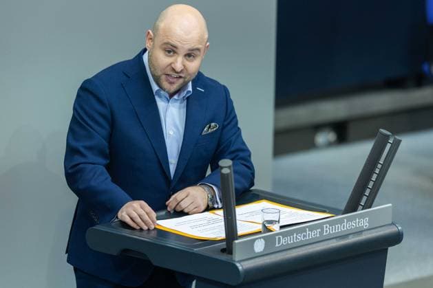 80th session of the German Bundestag on 21 05 2026 in the plenary chamber of the Reichstag building in Berlin Markus Frohmaier MdB Alternative for Germany AfD xJRx
