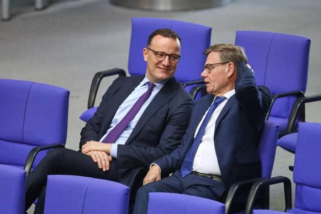 Berlin, Germany, 21 05 2026 German Bundestag 80 Bundestag session Jens Spahn CDU and Federal Minister for Foreign Affairs Johann Wadephul CDU Copyright: xdtsxNachrichtenagenturx dts_119725