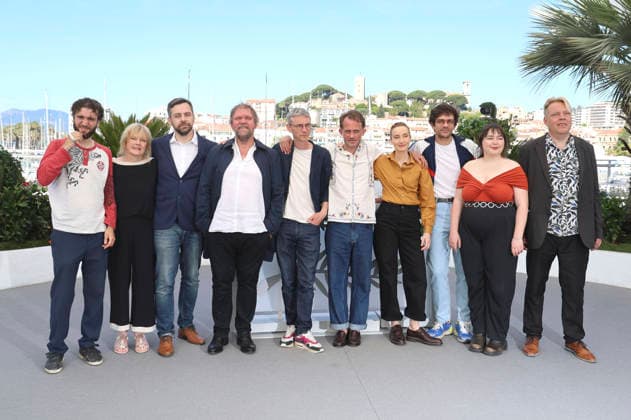 Guit Harpo, Claudine Barthel Fournier, Florian Surrier, Raphael Thiery, Swann Arlaud, Emmanuel Marre, Sandrine Blancke, Jean Baptiste Marre, Mathilde Abd El Kader and Frank Williams at the photocall for the feature film Notre salut A Man of His Time at the Festival de Cannes 2026 79 Cannes International Film Festival at the Palais des Festivals Cannes, 21 05 2026 Foto:xD.xBedrosianx xFuturexImagex salut_6523