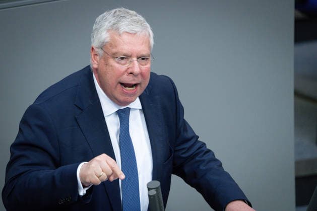 German Bundestag, 80th plenary session Juergen Hardt CDU in portrait during his speech on the agenda item Establishment of a UA attack on the Nordstream pipelines at the 80th session of the German Bundestag in Berlin, 21 05 2026 Berlin Berlin Germany