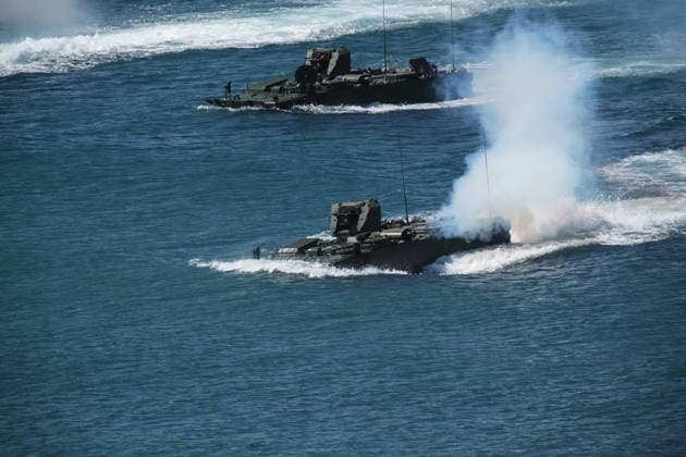 Turkish Armed Forces hosts massive EFES-2026 combined joint military exercise IZMIR, TURKIYE - MAY 21: A view of the daytime activities as part of the Distinguished Observer Day of the EFES-2026 Exercise, one of the largest combined joint exercises of the Turkish Armed Forces (TSK) in Izmir, Turkiye, on May 21, 2026. Over 10,000 personnel from 50 countries participate in the EFES-2026 Exercise, which aims to develop the military capabilities of joint headquarters and units formed with participant country elements and to maintain combat readiness to cover all assigned tasks. Mahmut Serdar Alakus Anadolu Izmir Turkey. Editorial use only. Please get in touch for any other usage.  Copyright: x2026xAnadoluxMahmutxSerdarxAlakusx