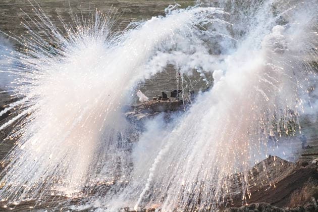 Turkish Armed Forces hosts massive EFES-2026 combined joint military exercise IZMIR, TURKIYE - MAY 21: A view of the daytime activities as part of the Distinguished Observer Day of the EFES-2026 Exercise, one of the largest combined joint exercises of the Turkish Armed Forces (TSK) in Izmir, Turkiye, on May 21, 2026. Over 10,000 personnel from 50 countries participate in the EFES-2026 Exercise, which aims to develop the military capabilities of joint headquarters and units formed with participant country elements and to maintain combat readiness to cover all assigned tasks. Mahmut Serdar Alakus Anadolu Izmir Turkey. Editorial use only. Please get in touch for any other usage.  Copyright: x2026xAnadoluxMahmutxSerdarxAlakusx