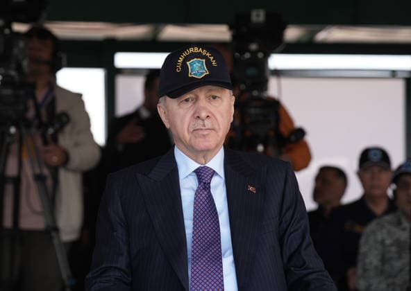 Turkish President Recep Tayyip Erdogan IZMIR, TURKIYE - MAY 21: Turkish President Recep Tayyip Erdogan attends the Distinguished Observer Day of EFES-2026, one of the largest combined joint exercises of the Turkish Armed Forces, in Izmir, Turkiye on May 21, 2026. Mahmut Serdar Alakus Anadolu Izmir Turkey. Editorial use only. Please get in touch for any other usage.  Copyright: x2026xAnadoluxMahmutxSerdarxAlakusx